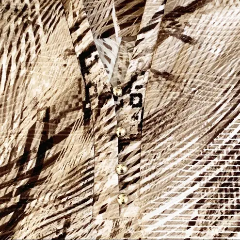 Dana Buchman Sleeveless Top MP Snake Skin Print Lightweight Stretch