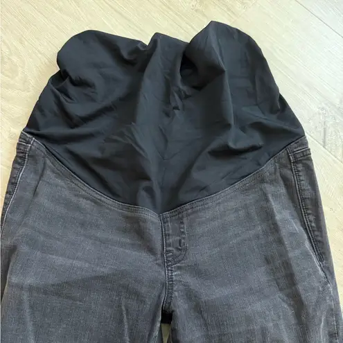 Madewell  Maternity Over-the-Belly Skinny Jeans in Black Sea | Faded Grey | 27