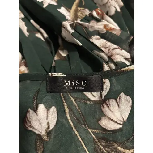 MiSC Elevated Basics Women Cap Long Sleeve V Neck Dress SM Belted Elastic Waist