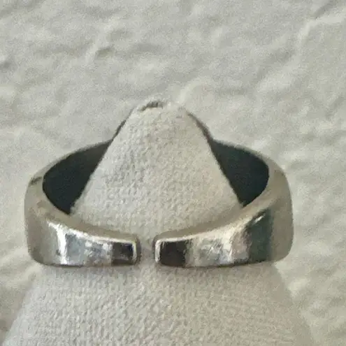 Silver Tone Skull Ring Adjustable Biker Punk Goth