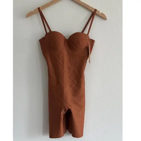 SKIMS  Body Mid Thigh Bodysuit in Bronze, Size X-Small
