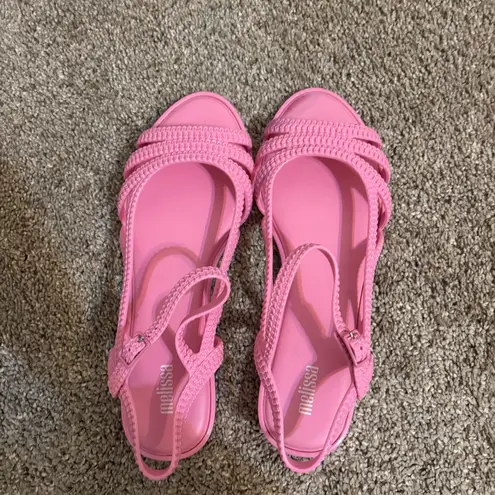 Melissa Womens Femme Classy Sandals Bubble Gum Pink Size 8