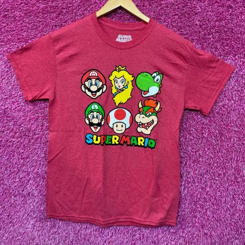Super Mario Luigi Peach Yoshi Toad Bowser Nintendo Tee M