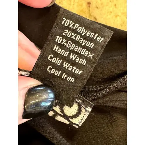 Clara Sun Woo Black Cold Shoulder Long Sleeve Asymmetric Hem Tunic Top XS