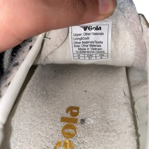 Gola Classics Women's Nova Oasis White Cheetah Sneakers Women's Size 6