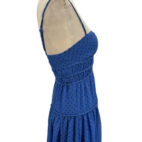 La Maison Talulah Sorrento Midi Dress Azure Blue Polka Dot Size Small