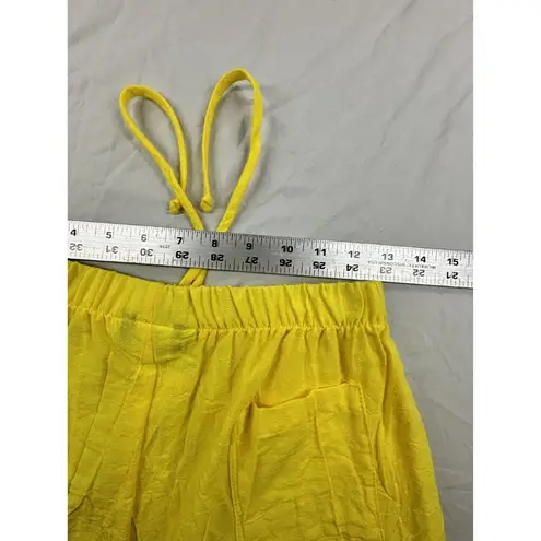 Bay Breeze Yellow Cotton Shorts Womens S Swimsuit Cover Beach Pool Made in USA