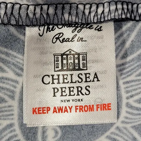 Chelsea Peers Womens XS Long Sleeve Pajama Top Celestial Sun Moon Stars Navy Blue Size undefined