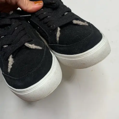 Birdies Cardinal Black Sneaker with Faux Shearling Interior S-188 Sz 9