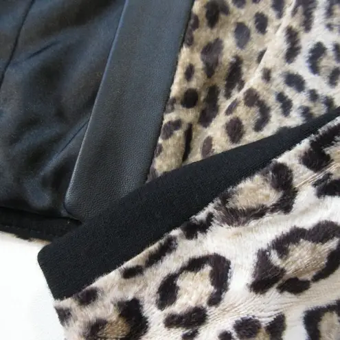 Milly NWT Sidney Jacket in Cheetah Leopard Print Open Front Furry Blazer 10