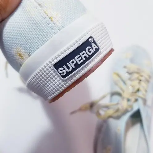 SUPERGA x Love Shank Fancy Blue Bird Floral Low Top Sneakers Size 7