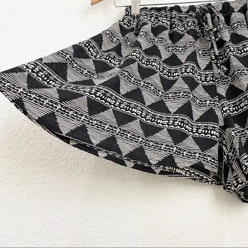 Ringostone Chiffon Sheer High Waist Shorts S Black