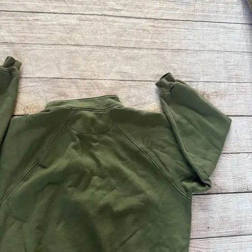 Harry Rosen olive green elephant safari quarter zip sweatshirt size large