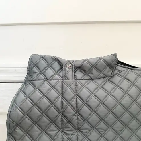 Pikeur Silver Grey Quilted Equestrian Preppy Riding Full Zip Vest Women 10