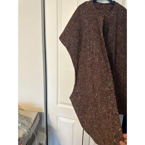 Vintage British purple tweed classic wool cape vest Size undefined