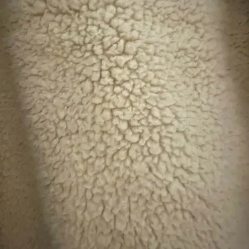 Hooded Faux Shearling Jacket Green