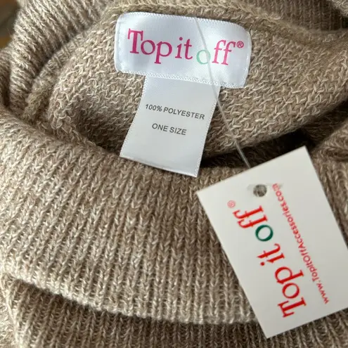 NWT Top it Off Elegant Women's pull over one Size Tan Size undefined