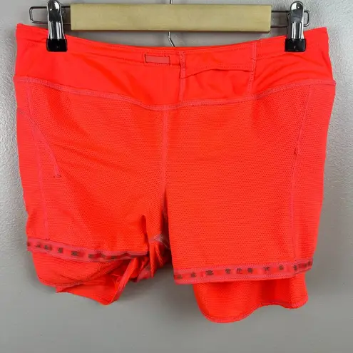 Athleta Bustle Skort Skirt Size Small Neon Orange Athletic Golf Tennis Active