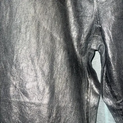 Wild Fable  High Rise Baggy Jeans Denim Wide Leg Silver Metallic Wash NWT