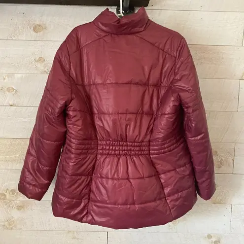 Woman Within NEW Women's Plus Size Zip Up Puffer Jacket Size 2X