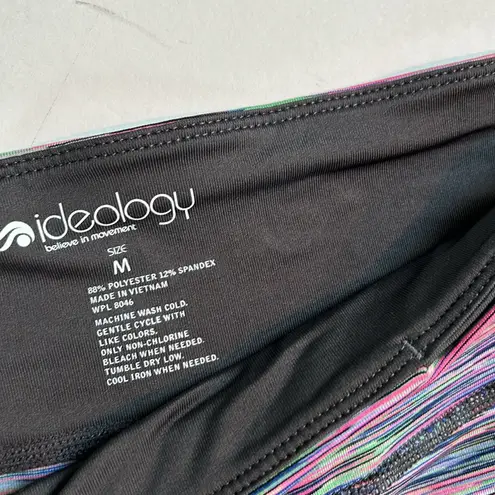 Ideology athletic pink and multi colored space dye cropped leggings Size Medium