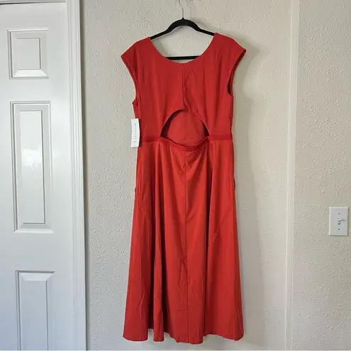 Athleta  Ryder Midi Dress NEW Size XL in Burnt Orange