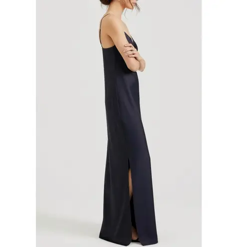 The Frankie Shop Dylana Sleeveless Slip Maxi Dress, Navy, Medium