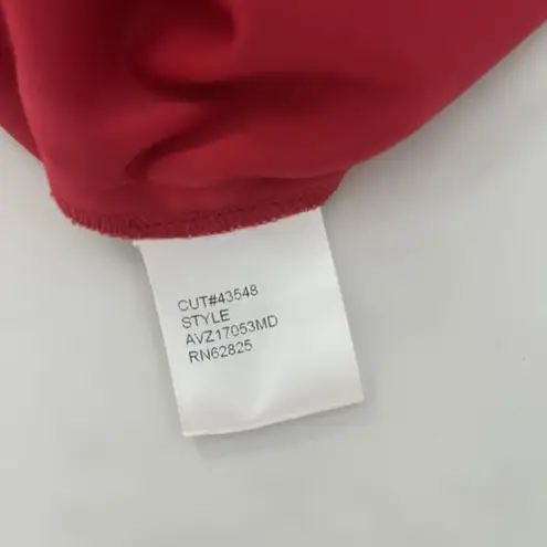 Tadashi Shoji Clara Hi low midi dress Red floral Cottage Core Boho Chic Sz 2