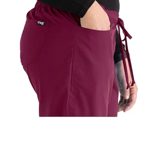 Grey's Anatomy  Maroon Scrub Pant Medical Nurse Doctor Hospital Size LP EUC #1339 - Image 5