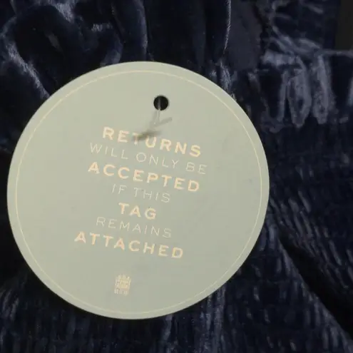 Hill House The Ellie Nap Dress Navy Velvet A-line Smock Ruffles Tier Midi S New