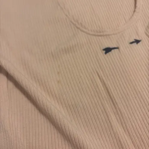 THE UPSIDE Beige Tahnee ribbed stretch