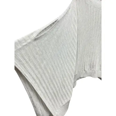 Lululemon Forward Flow Poncho Light Gray Cotton/Silk Blend One Size Size undefined