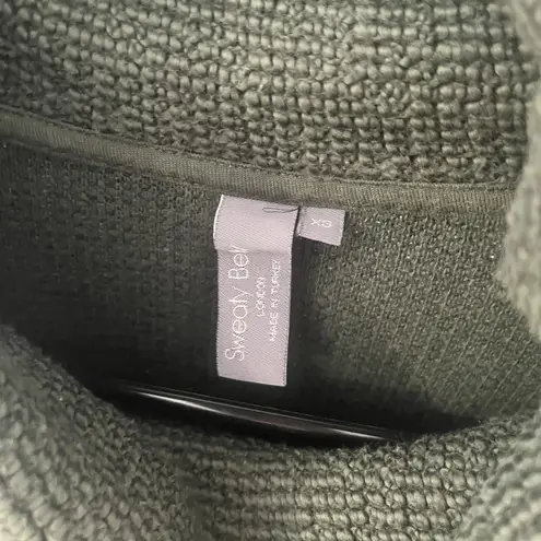 Sweaty Betty Restful Boucle Knit Funnel Neck Cropped Top Green Size XS