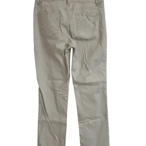 NYDJ Women's Straight Leg Jeans - Cream Beige Size 8P