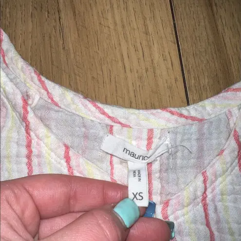 Maurice's striped baby doll top