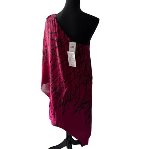 Max and Cleo Pink One Shoulder Cocktail Dress