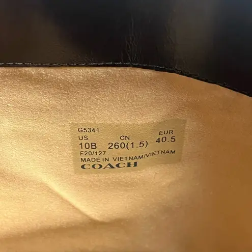 Coach Black Leather Knee High Brigitte Boots Size undefined