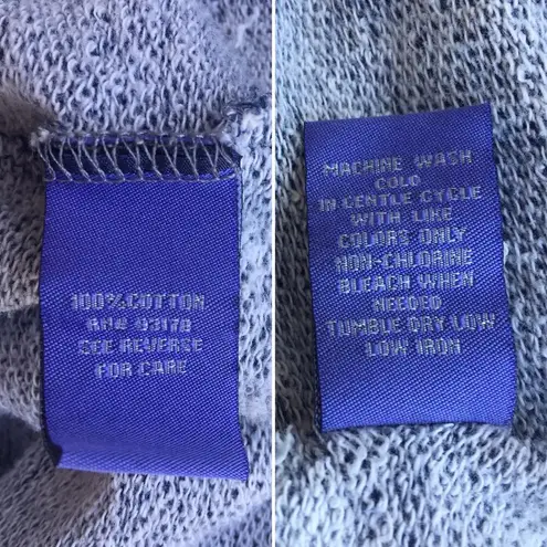 Vivienne Tam Heather Grey Crop Full Zip Hoodie L