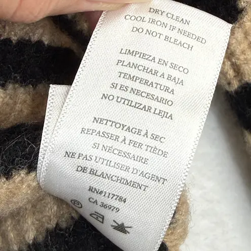 Rails Claudia Camel Ebony Stripe breton Mock Neck Long Sleeve Sweater Medium - Image 8