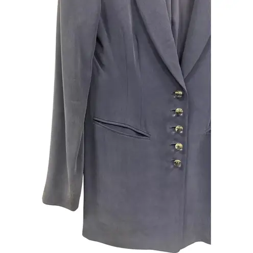 Dana Buchman Blazer Jacket Periwinkle Purple Women's Sz 6 W/ Glass Button