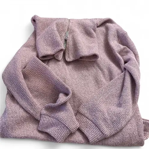 Sweaty Betty Women's Restful Boucle Half Zip Sweatshirt small soft pink NWT