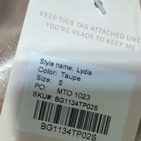 Birdy Grey Lydia Sexy Full Length Draped Dress Taupe Small NWT