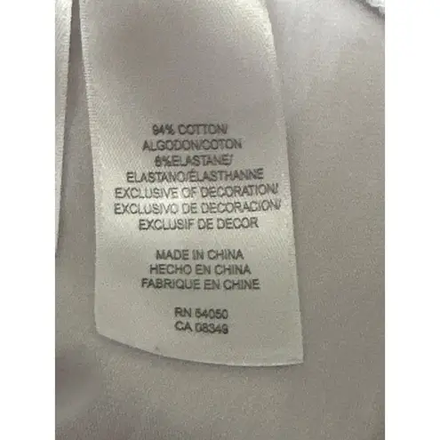 Anne Klein White Dressy Tank Top Size S