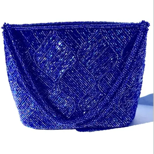 Purple Beaded Evening Bag