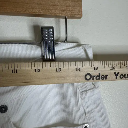 J.Crew Pants Womens 28 White Corduroy Straight Leg Mid Rise 5 Pocket Jeans