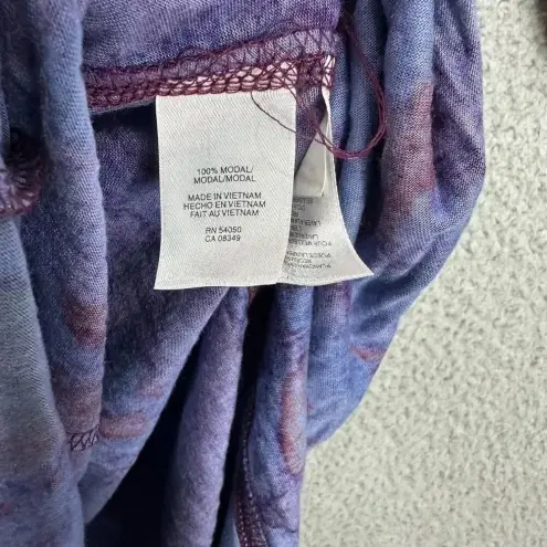 Rachel Roy Dress Womens XS Purple Gathered V Neck Ruched Vtg Y2K Fairy Boho