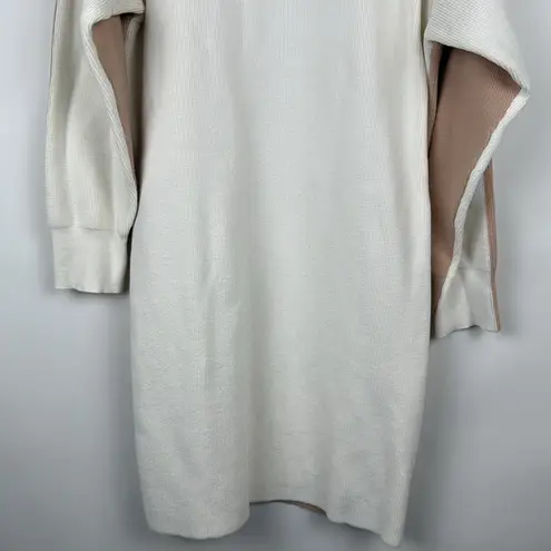 525 Cotton Color Block Dress in Chalk Multi Size Medium White