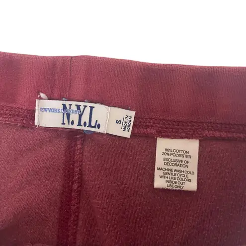 N.Y.L Size Small Velour Pink Track Pants Sweats Sleepwear Loungewear