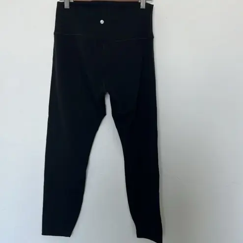 CRZ Yoga Black Leggings No Pockets High Rise Stretch Size XL