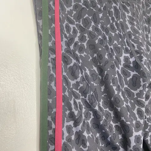 THE UPSIDE Snow Leopard Drawstring Leggings Small Black